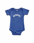 Ink Detroit Detroitish Tri Blend Baby Onesie - Blue - Ink Detroit