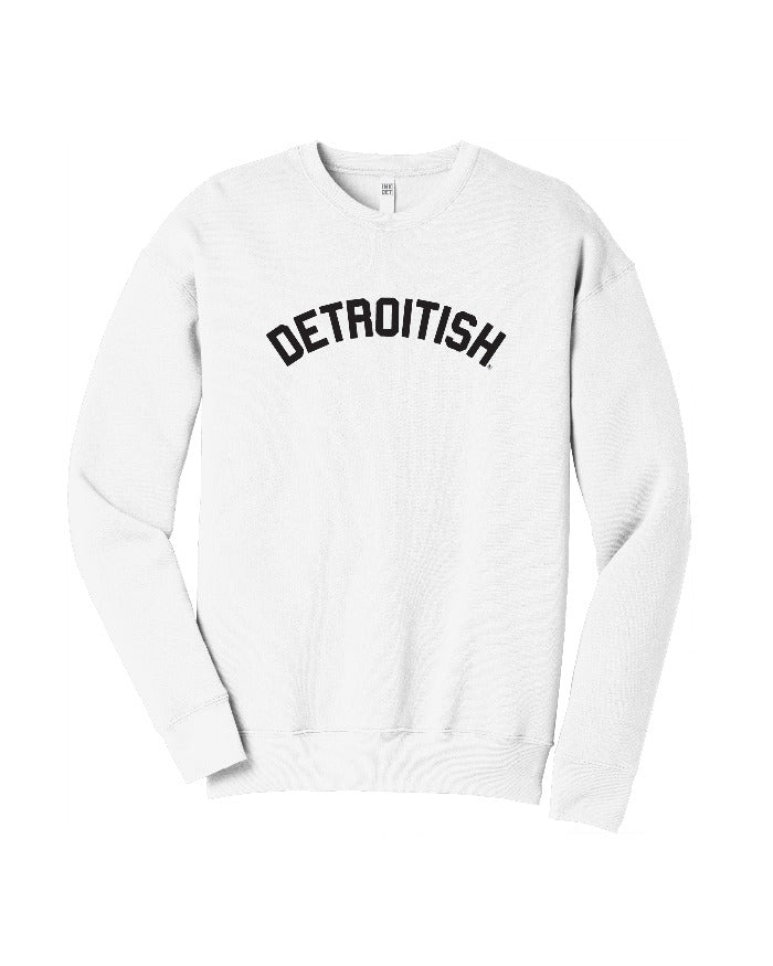 Ink Detroit Detroitish White Crewneck Sweatshirt