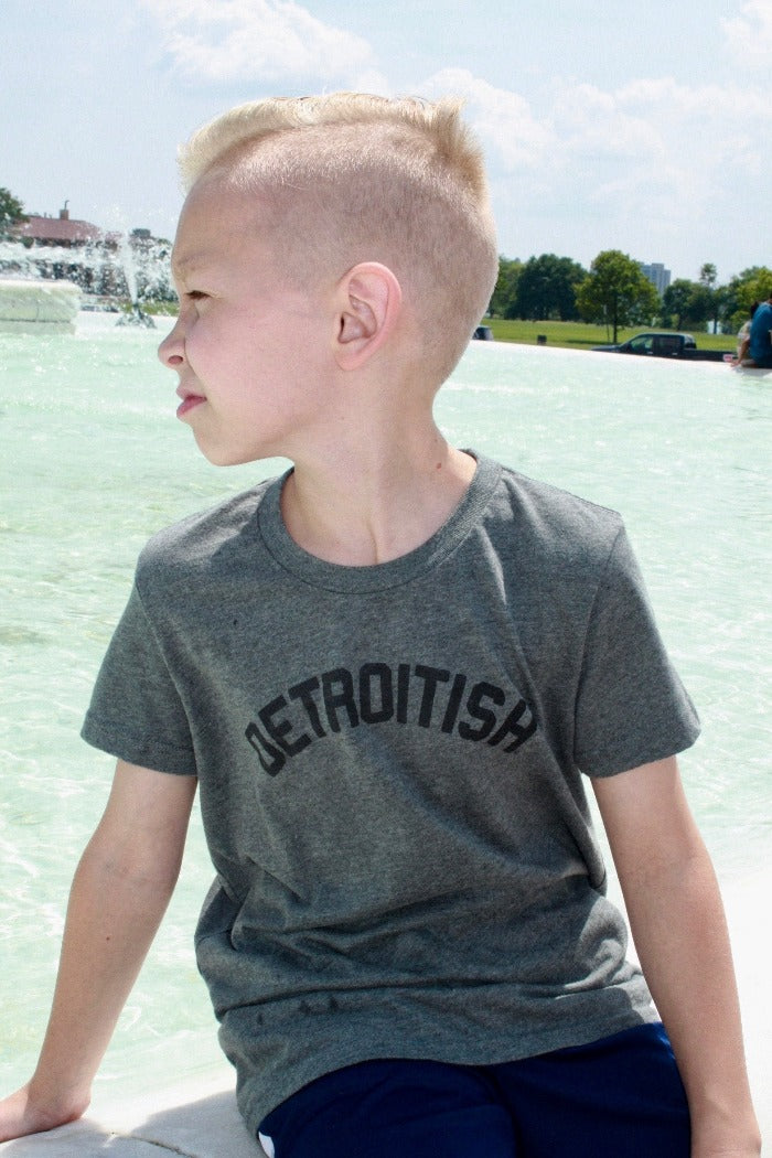 Ink Detroit Detroitish Youth T-Shirt - Heather Grey