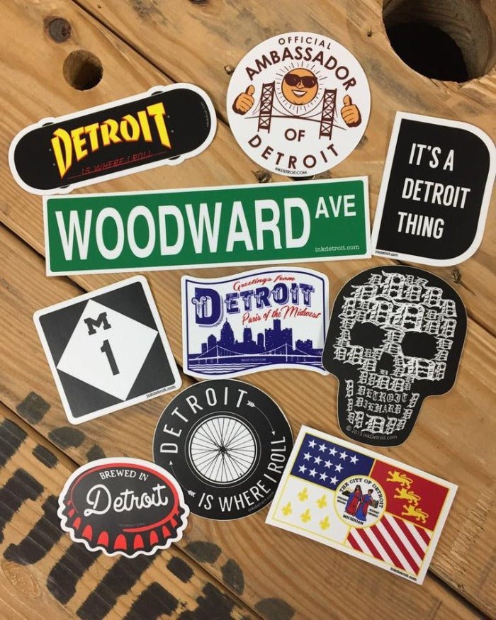 Ink Detroit Die Cut Vinyl Sticker Bundle - Ink Detroit