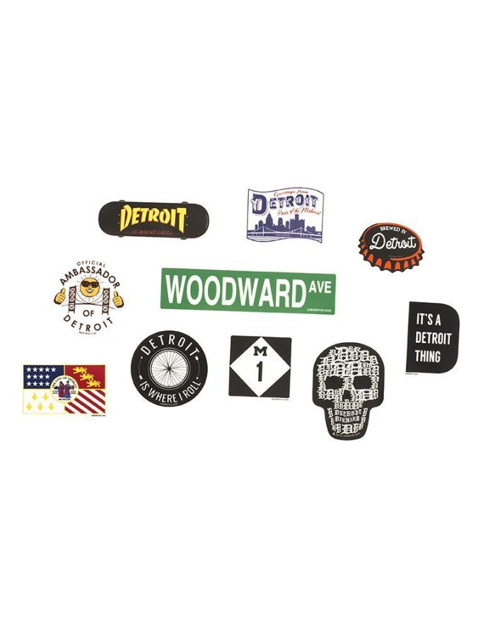 Ink Detroit Die Cut Vinyl Sticker Bundle