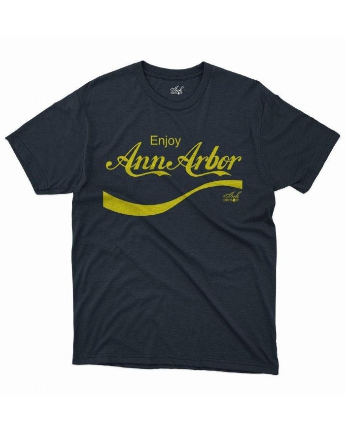 Ink Detroit Enjoy Ann Arbor T-Shirt - Navy - Ink Detroit