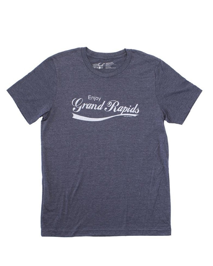 Ink Detroit Enjoy Grand Rapids T-Shirt - Navy - Ink Detroit