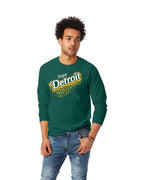Ink Detroit Vintage "Enjoy Detroit" Ginger Ale Long Sleeve T-Shirt - Dark Green - Ink Detroit