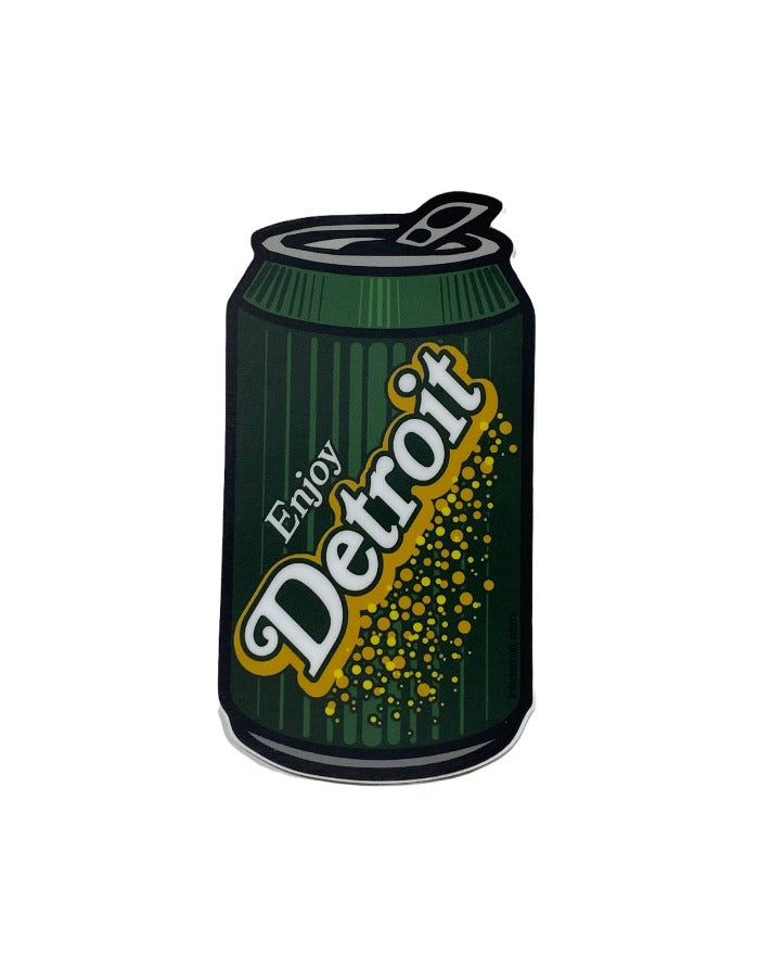 Ink Detroit - Enjoy Detroit Ginger Ale. Vernor's Vinyl Sticker
