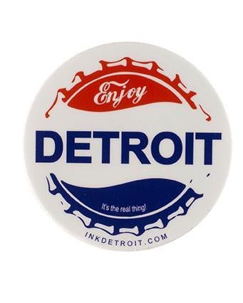 Ink Detroit Enjoy Detroit Vinyl Die Cut Sticker - Ink Detroit