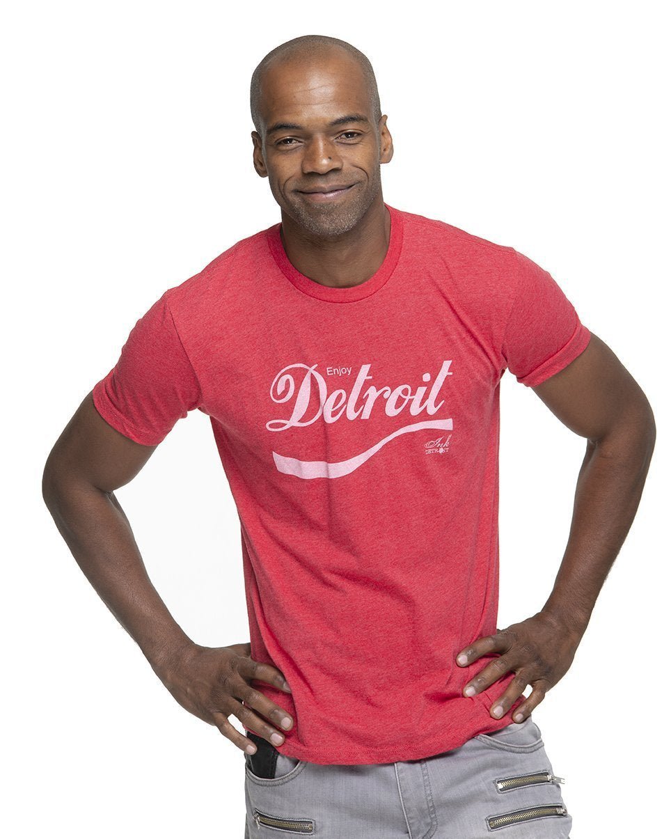 Ink Detroit Enjoy Detroit T-Shirt - Red - Ink Detroit