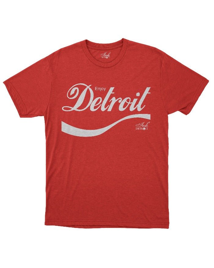 Ink Detroit Enjoy Detroit T-Shirt - Red - Ink Detroit