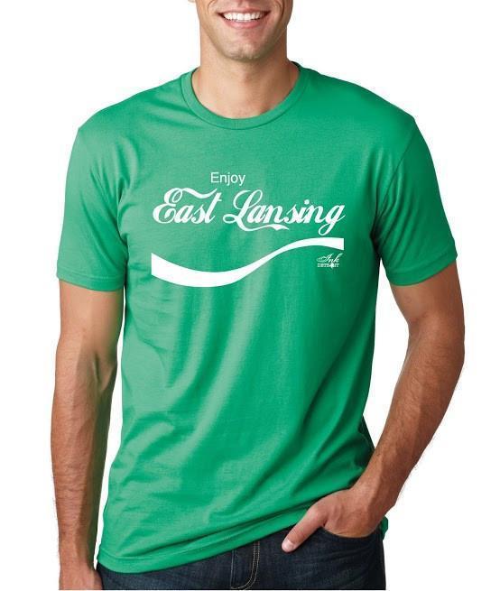 Ink Detroit Enjoy East Lansing T-Shirt - Green