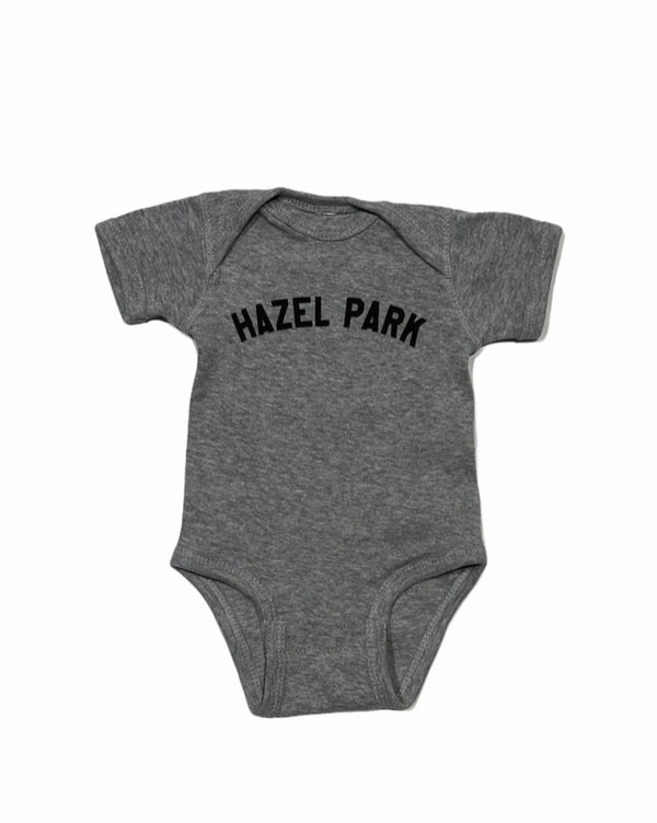 Ink Detroit Hazel Park Baby Onesie - Grey