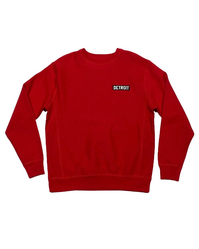 Ink Detroit Heavyweight Crewneck Sweatshirt - Red