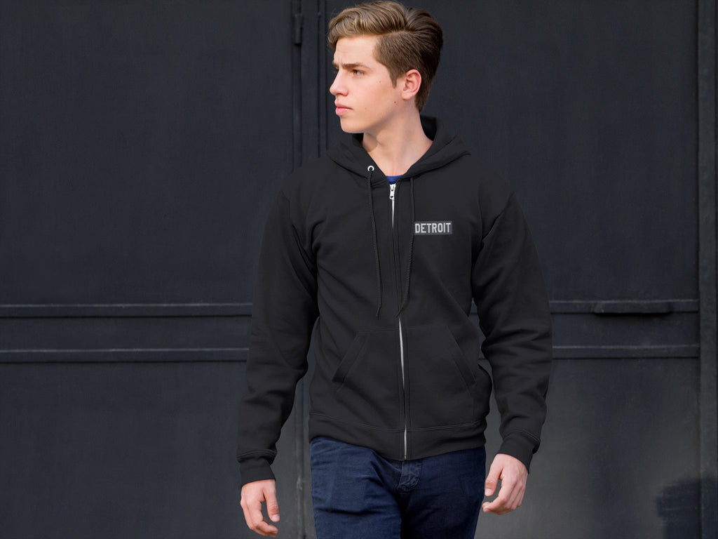 Ink Detroit Full Zip Premium Heavyweight Hoodie - Available in 3 Colors - Ink Detroit