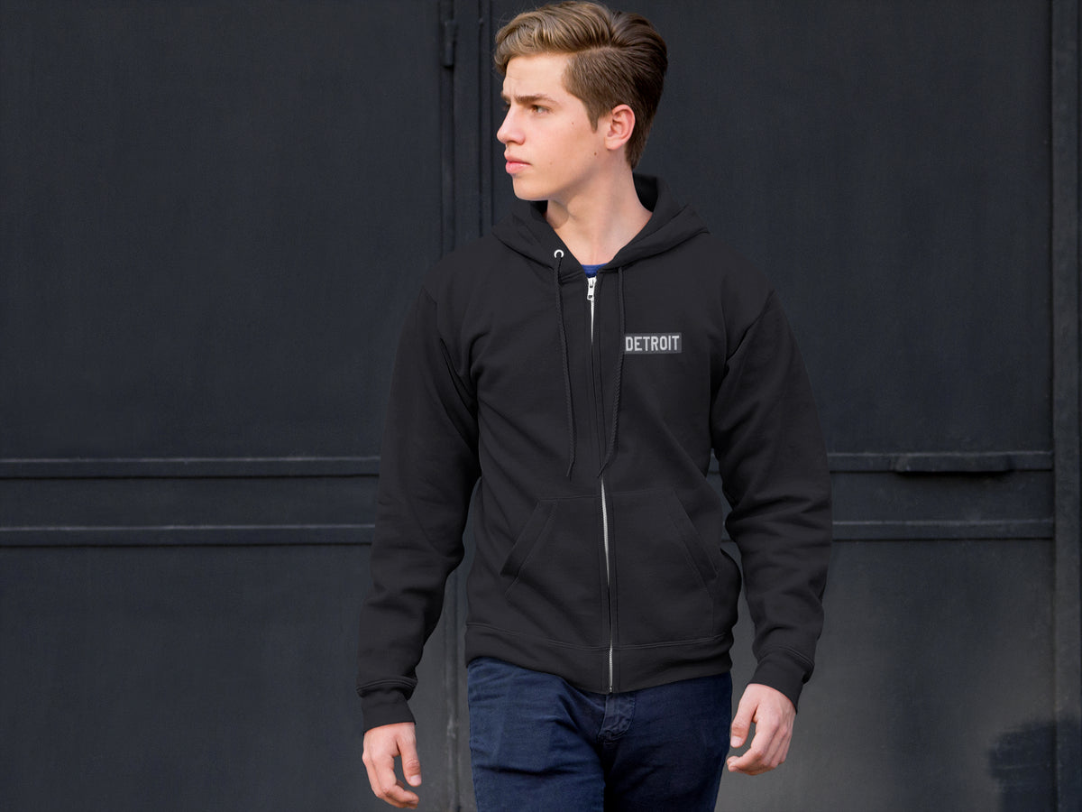 Ink Detroit Full Zip Premium Heavyweight Hoodie - Available in 3 Colors - Ink Detroit