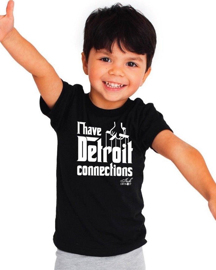 Ink Detroit I Have Detroit Connections Toddler T-Shirt - Black - Ink Detroit