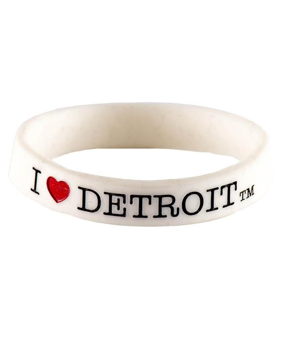 Ink Detroit I Love Detroit Bracelet - White