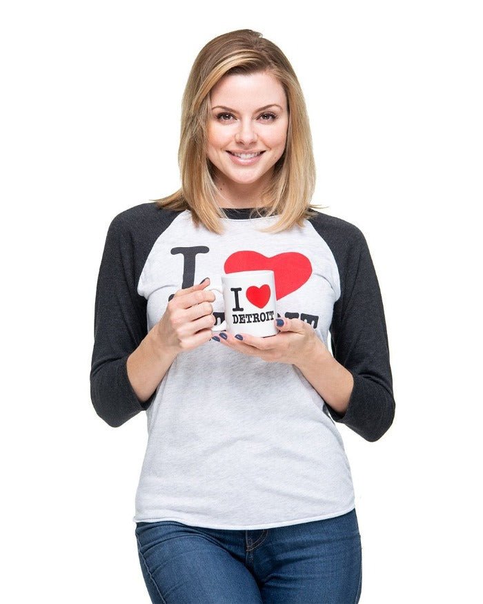 Ink Detroit I Love Detroit Coffee Mug - White - Ink Detroit