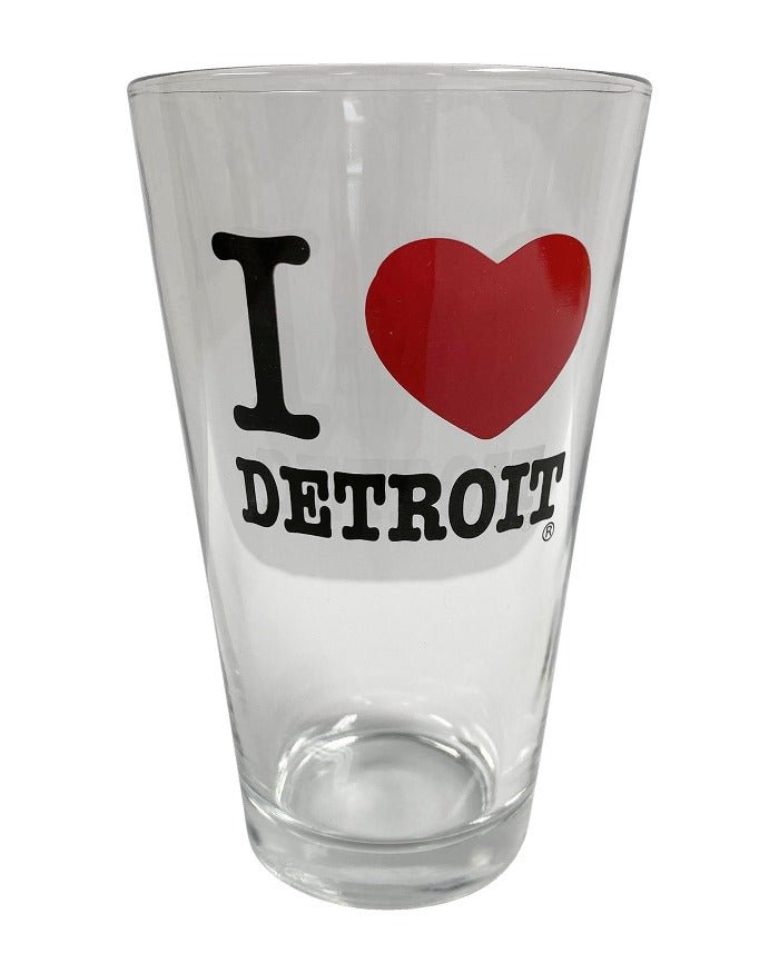 Ink Detroit I Love Detroit Pint Glass - Ink Detroit