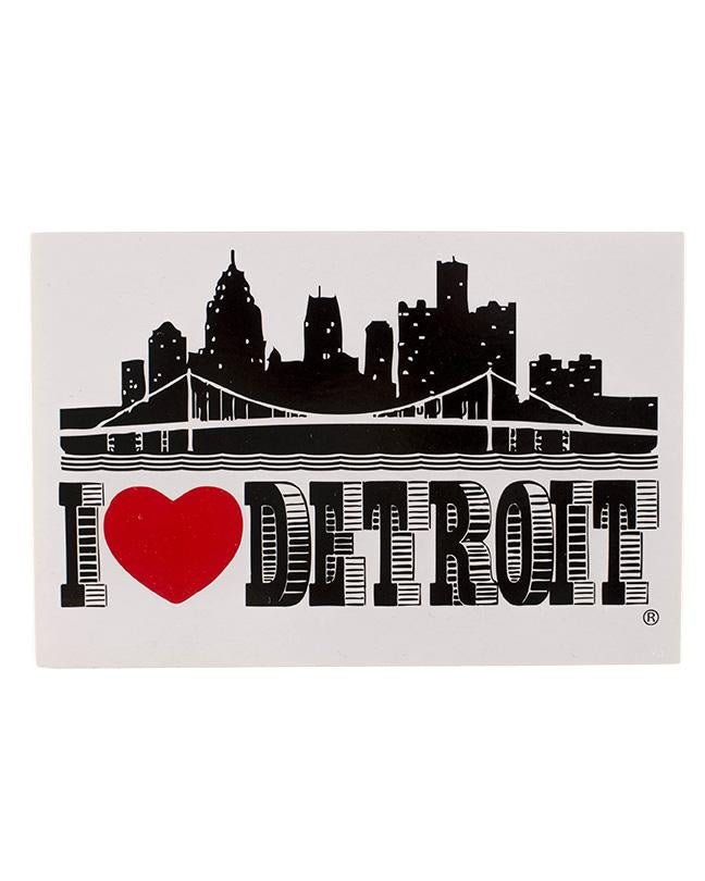 Ink Detroit I Love Detroit Postcard - Ink Detroit