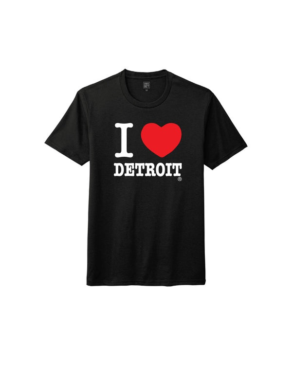 I Love Detroit Black T-Shirt