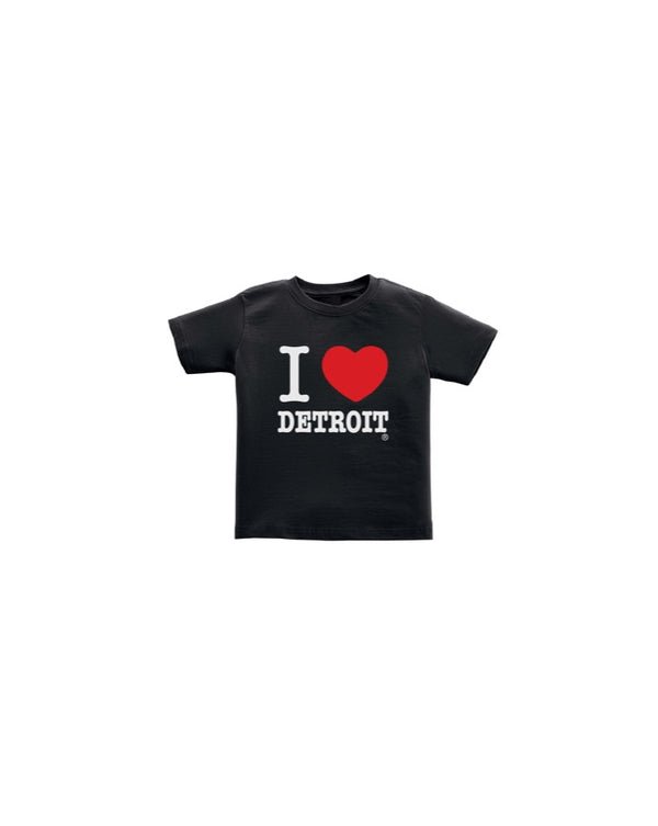 I Love Detroit Toddler T-Shirt Black