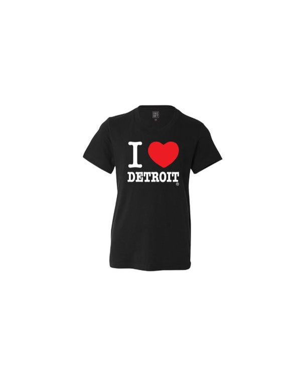 I Love Detroit Youth T-Shirt Black