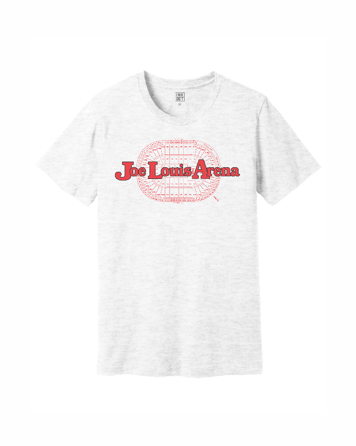 Ink Detroit Vintage Joe Louis Arena T-Shirt - Ash - Ink Detroit