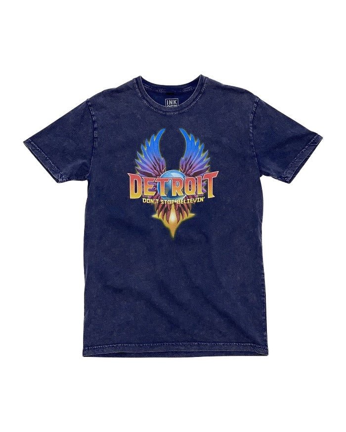 Ink Detroit Journey Mineral Wash T-Shirt - Blue Stone - Ink Detroit