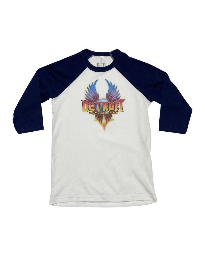 Ink Detroit Journey Youth 3/4 Sleeve Baseball T-Shirt - Ink Detroit