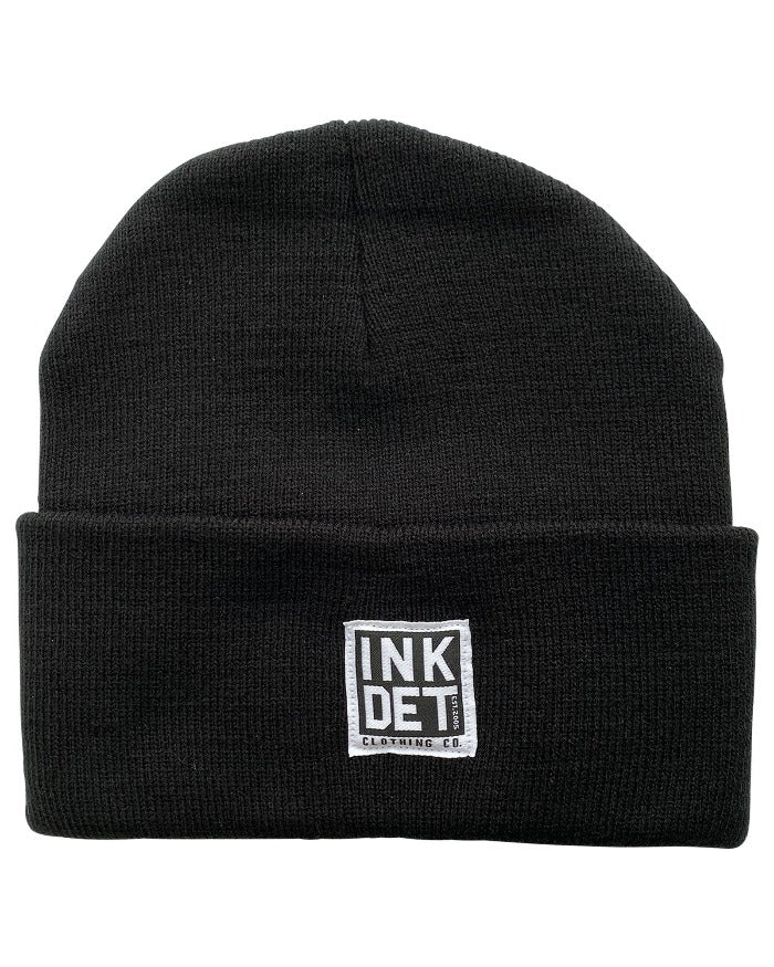 Ink Detroit Knit Beanie - Black - Ink Detroit