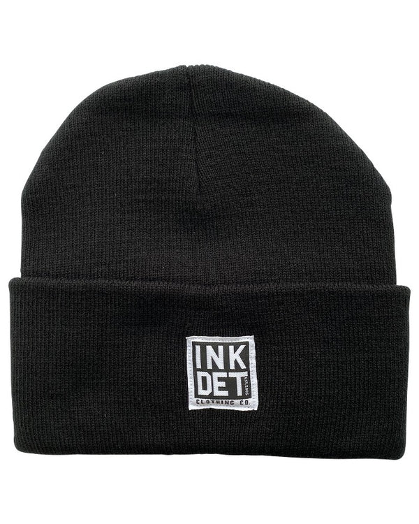 Ink Detroit Knit Beanie - Black