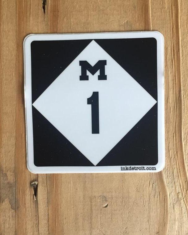 Ink Detroit M1 Vinyl Die Cut Sticker - Ink Detroit