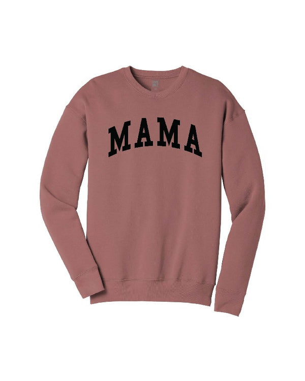 Graphic Tees - MAMA Crewneck Sweatshirt - Mauve