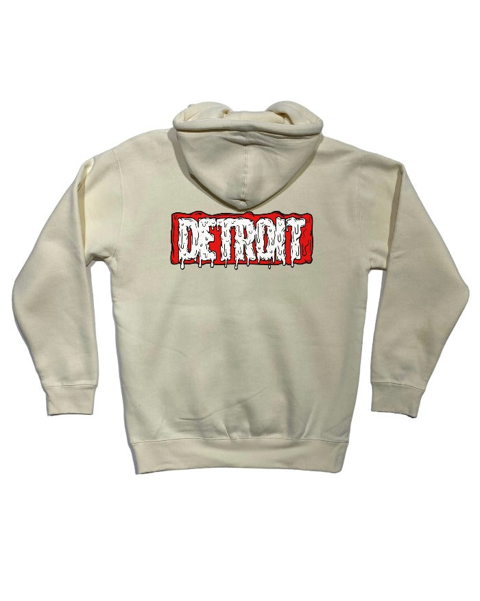 MARVELous DETROIT DRIP Bone Hoodie Back print