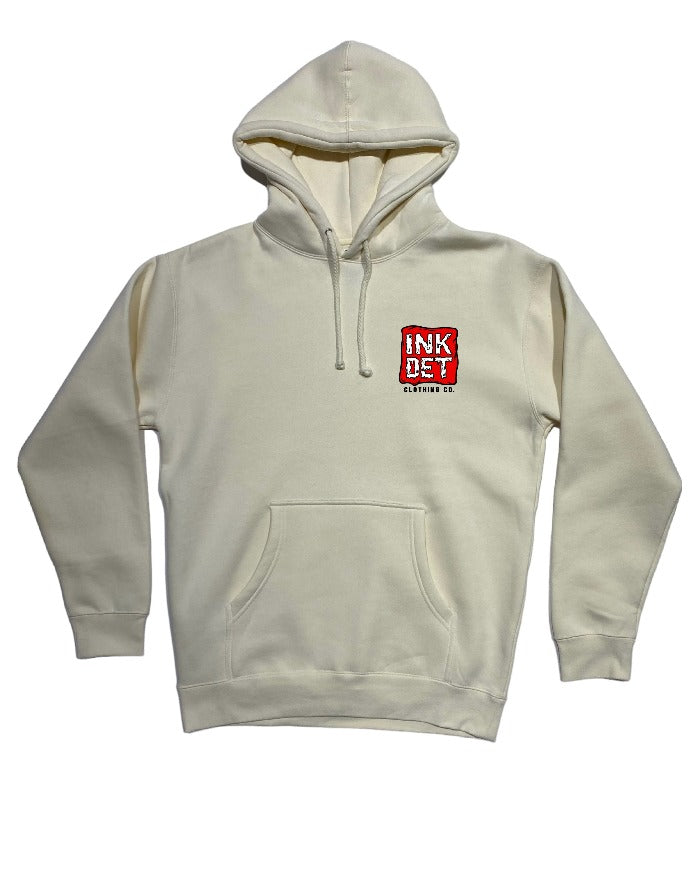 MARVELOUS DETROIT DRIP Bone Hoodie front 