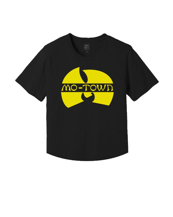 Ink Detroit Motown Clan Kinda Cropped Black T-Shirt