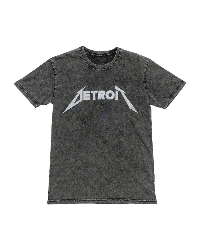 Ink Detroit Metal Mineral Wash T-Shirt - Black - Ink Detroit