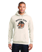 Motor City Kitty Unisex Pullover Hoodie - Natural - Ink Detroit
