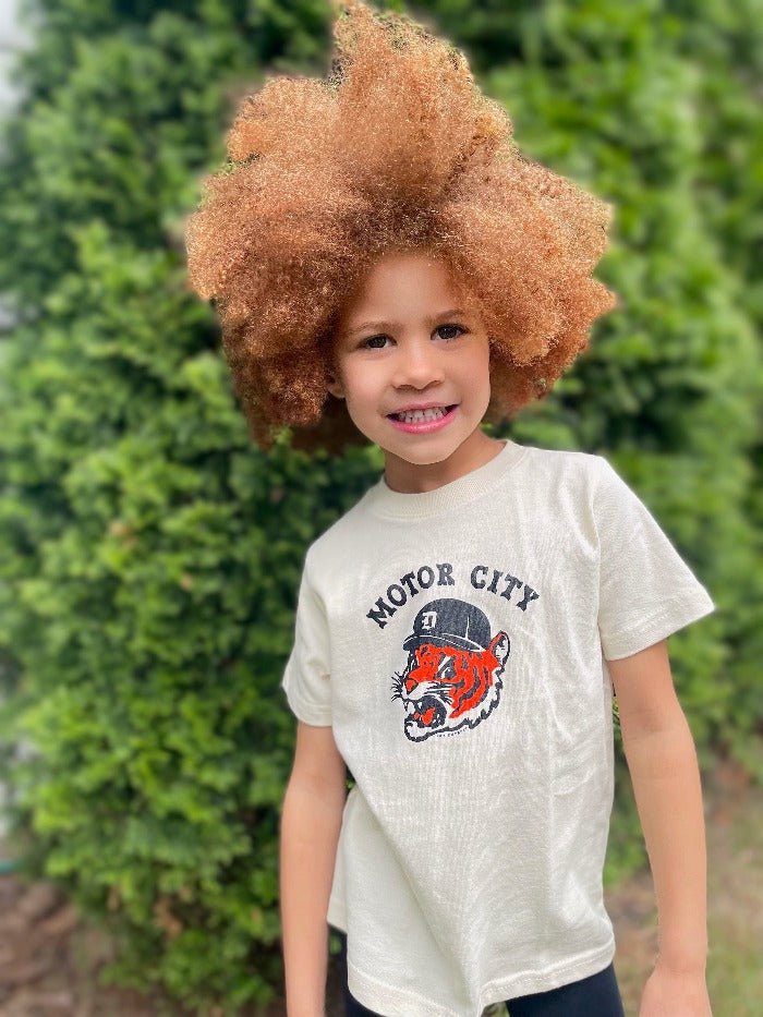 Ink Detroit Motor City Kitty Toddler T-Shirt - Natural - Ink Detroit