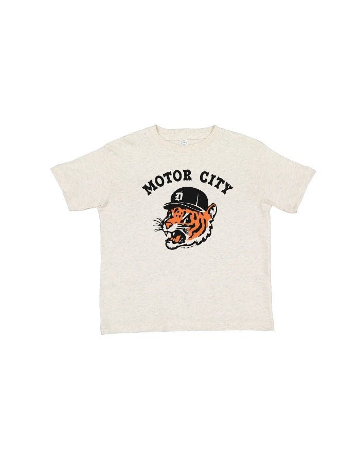 Ink Detroit Motor City Kitty Toddler T-Shirt - Natural - Ink Detroit