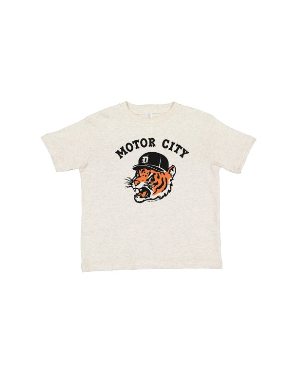 Ink Detroit Motor City Kitty Toddler T-Shirt - Natural