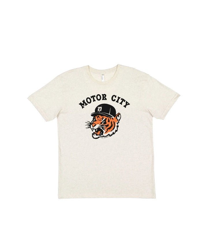 Ink Detroit Motor City Kitty Youth T-Shirt - Natural Heather - Ink Detroit