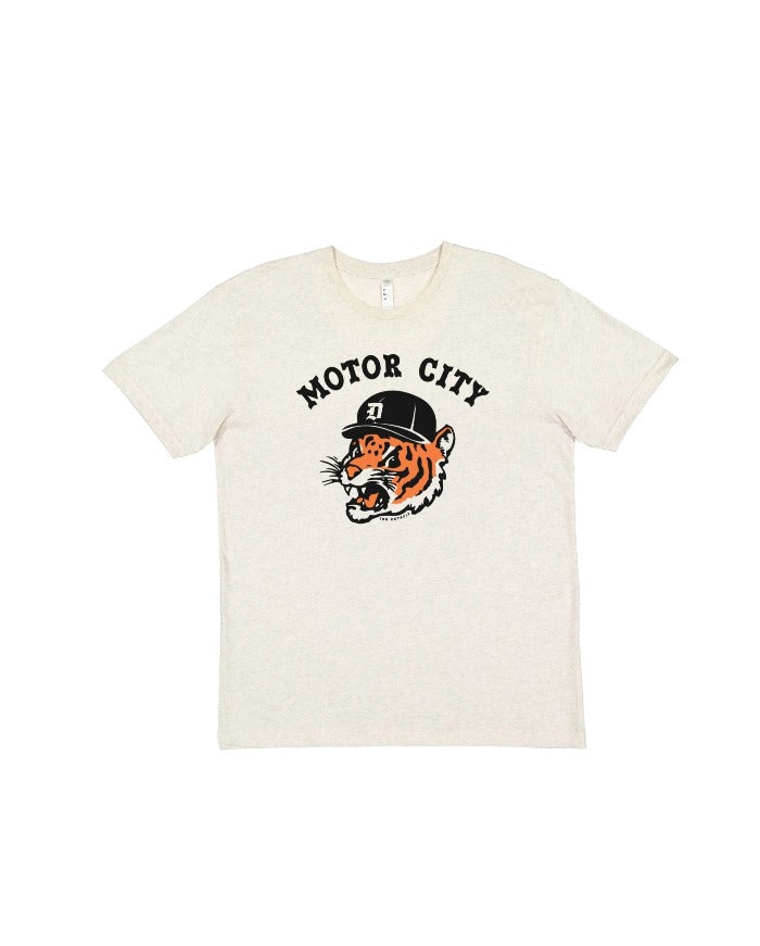 Ink Detroit Motor City Kitty Youth T-Shirt - Natural Heather