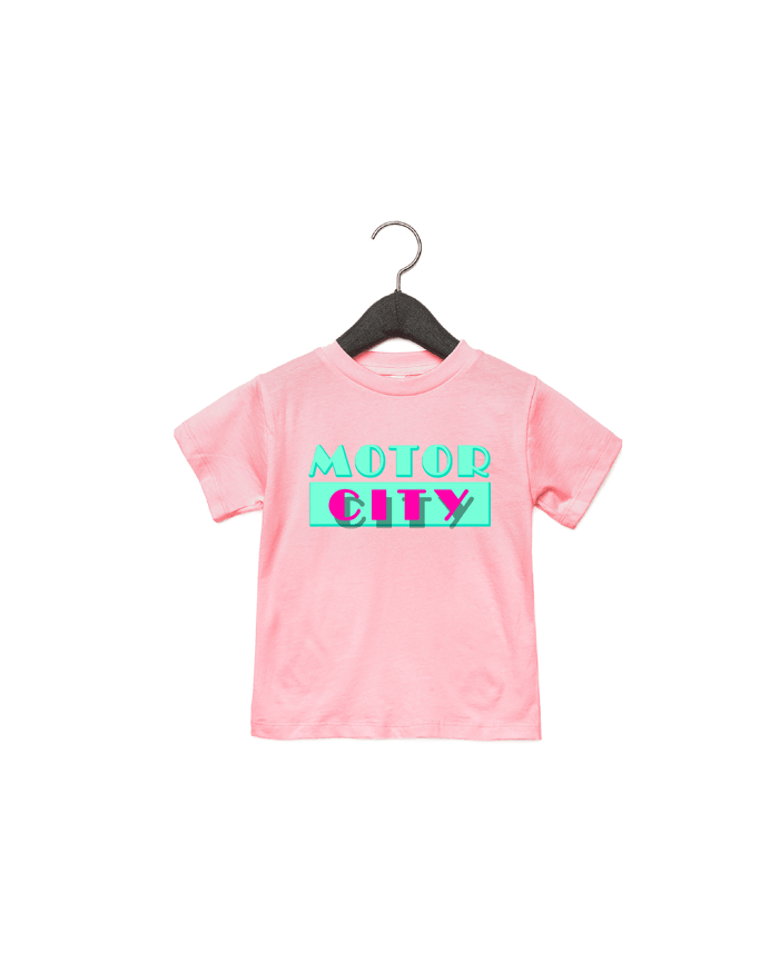 Ink Detroit - Motor City Vice Toddler T-Shirt - Pink - Ink Detroit