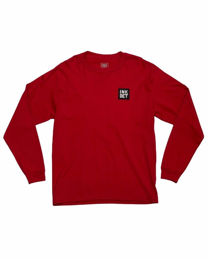 Ink Detroit - My Detroit Players Octopus - Long Sleeve T-Shirt - Red - Ink Detroit