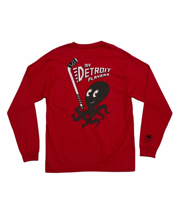 Ink Detroit My Detroit Players Long Sleeve T-Shirt - Red