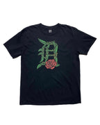 Ink Detroit - Old English D Rose - T-Shirt - Black - Ink Detroit