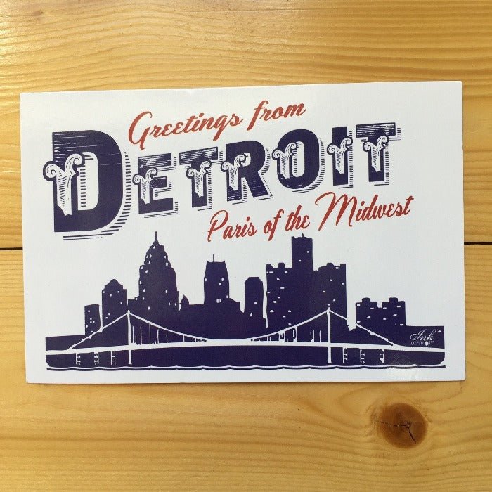 Ink Detroit Paris Of The Midwest Postcard - Ink Detroit