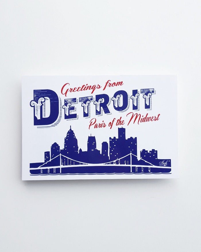 Ink Detroit Paris Of The Midwest Postcard - Ink Detroit
