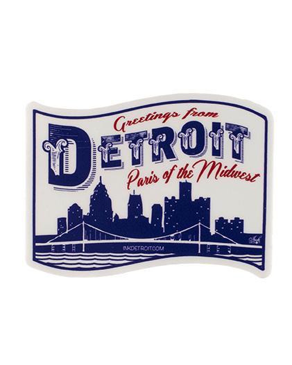 Ink Detroit Paris of The Midwest Die Cut Vinyl sticker