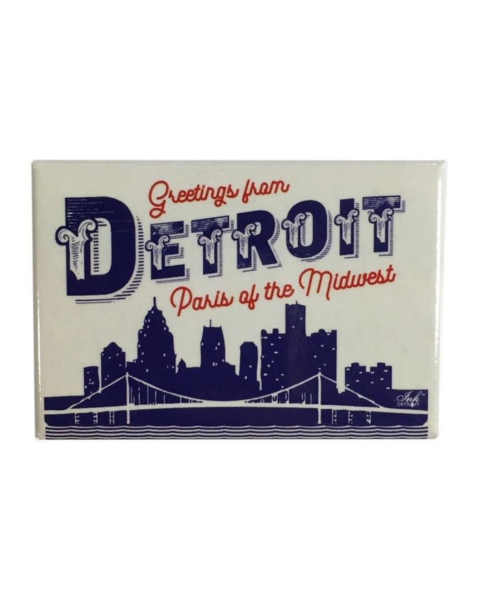 Ink Detroit Paris of The Midwest Magnet - Ink Detroit